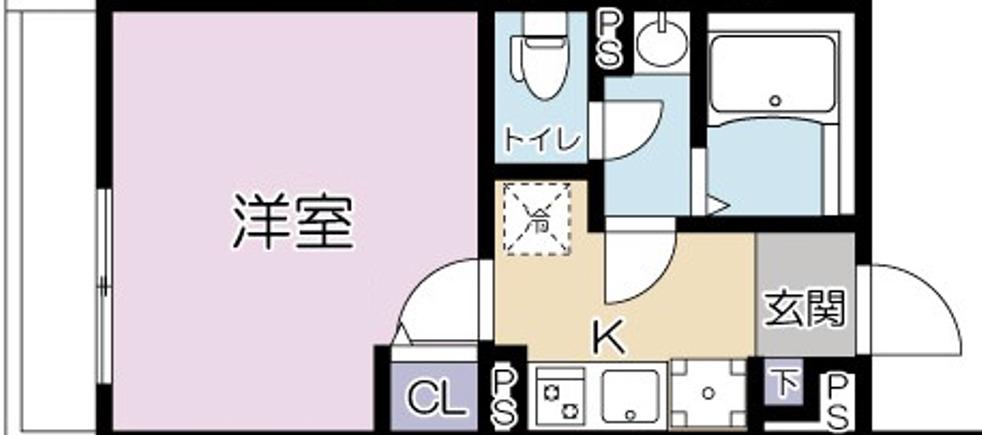 SOLASIA RESIDENCE 大山(1K/3階)の間取り写真