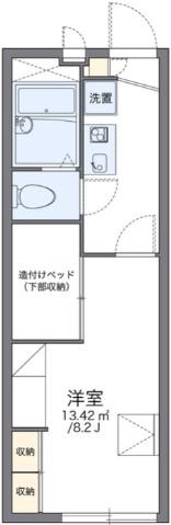 レオパレスやすらぎ(1K/2階)の間取り写真