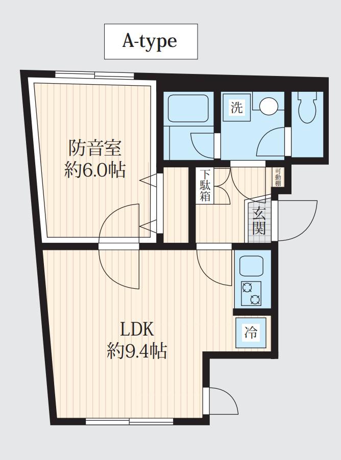 KONOMI OYAMA(1LDK/1階)の間取り写真
