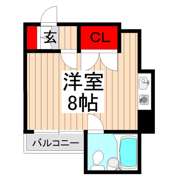 アメニティハウスオーラ(ワンルーム/3階)の間取り写真