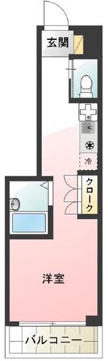トキワパレス高田馬場(1K/5階)の間取り写真