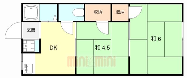 ＪＲ東海道本線 塚本駅 徒歩10分 2階建 築63年