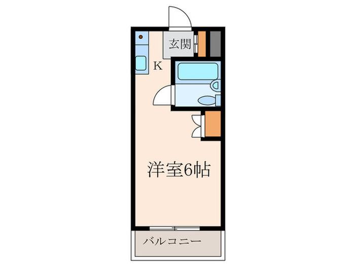 サンハイツイシハラ(1K/2階)の間取り写真