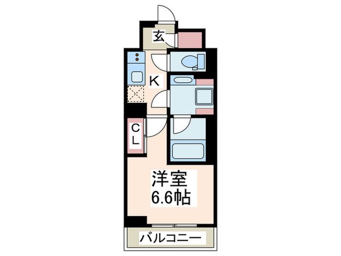NL武蔵小杉レジデンス(1K/5階)の間取り写真