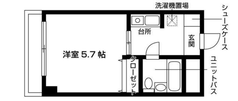 AD百合ヶ丘(ワンルーム/5階)の間取り写真