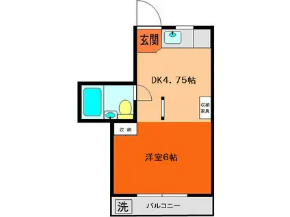 プレシャス・リゾート(1DK/2階)の間取り写真