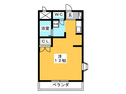アーバンライフASAI(ワンルーム/2階)の間取り写真