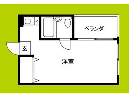 ステラ相川(ワンルーム/4階)の間取り写真
