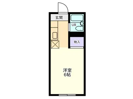 セントラル コーポ S館(1K/2階)の間取り写真