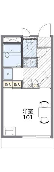レオパレス銀河(1K/3階)の間取り写真