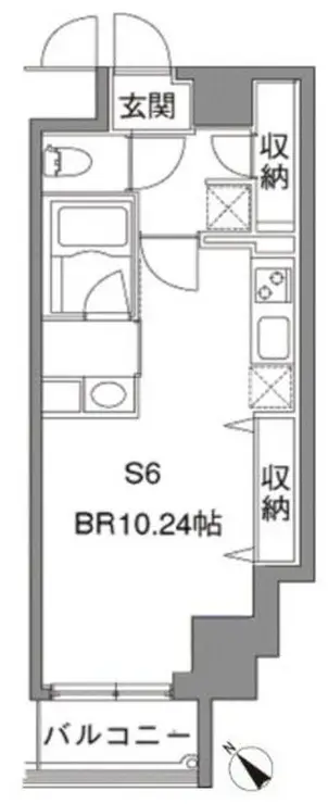 カスタリア中目黒 4階階 間取り