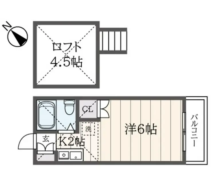 ドミールワダ 1階階 間取り