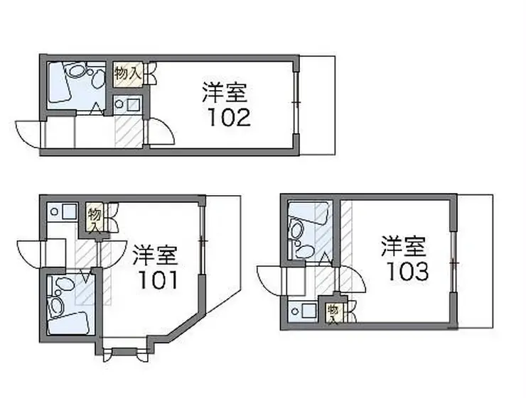 レオパレス東大宮第12 1階階 間取り
