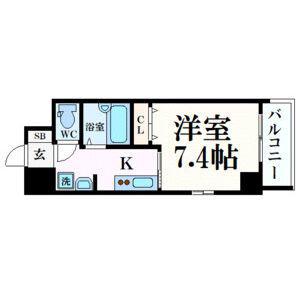 GP栄本町通(1K/12階)の間取り写真