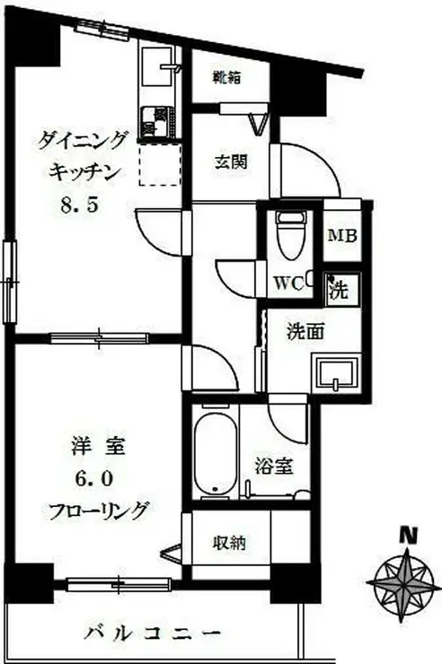 ドゥマン・ドミール 9階階 間取り