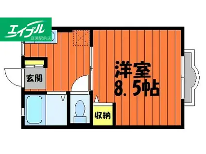 ルミエール(1K/1階)の間取り写真