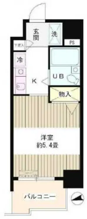 フォレスタ御苑前 2階階 間取り