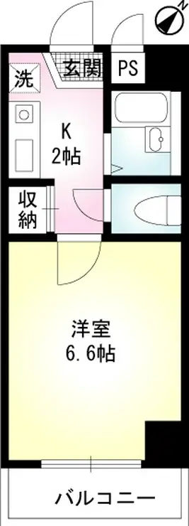 エステート岡野 5階階 間取り