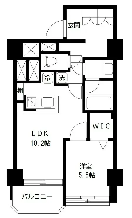 中野スカイマンション 3階階 間取り