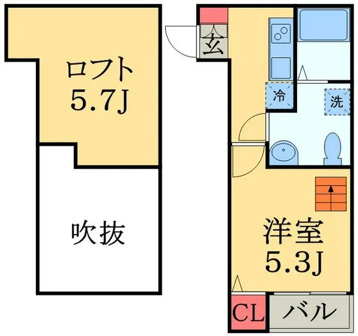 ラポーラ末広町 1階階 間取り