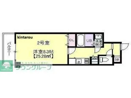 PIA HILLS綾瀬(1K/5階)の間取り写真