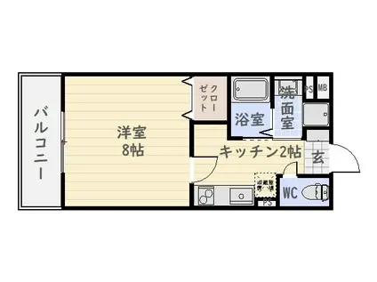 コスモガーデンみずほ(1K/3階)の間取り写真