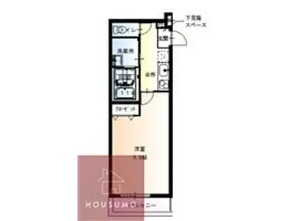 フジパレス服部本町I番館(1K/1階)の間取り写真