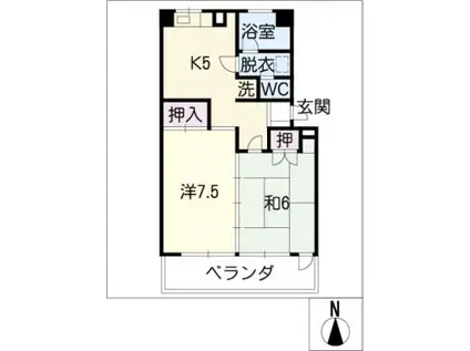 PREMIORE(2K/3階)の間取り写真