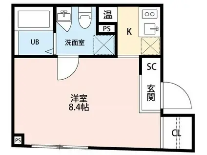 AXIAM SUMIDA(ワンルーム/1階)の間取り写真