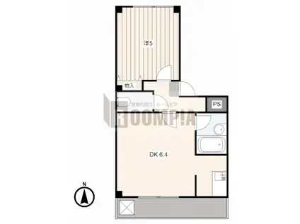 カーサ・ソフィアIII(1DK/3階)の間取り写真