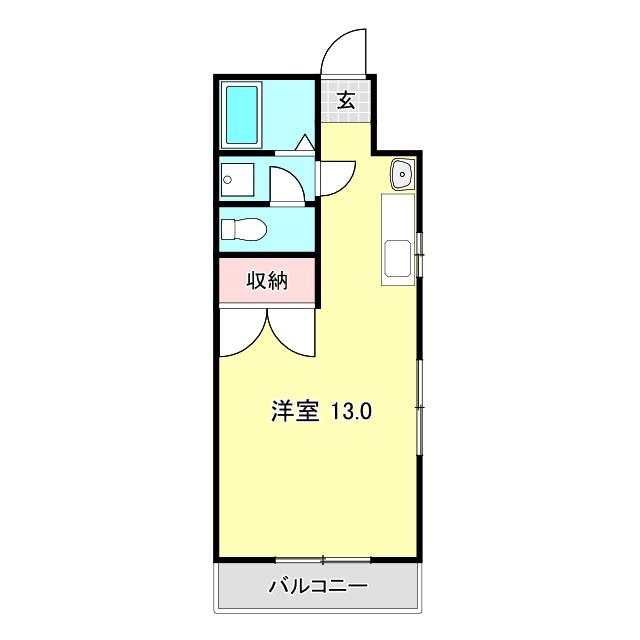 ストーク天神町(ワンルーム/2階)の間取り写真