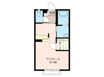 フィオーレ(ワンルーム/2階)の間取り写真