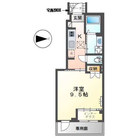 岩倉市S様 工事(1K/1階)の間取り写真