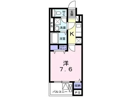 フォレストガーデン小門町(1K/3階)の間取り写真