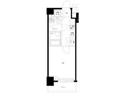 ルーブル川崎六番館(1K/2階)の間取り写真