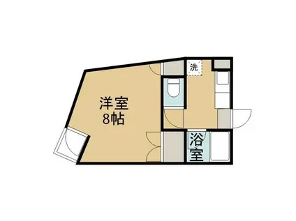 ブリリアントハイツ(1K/3階)の間取り写真