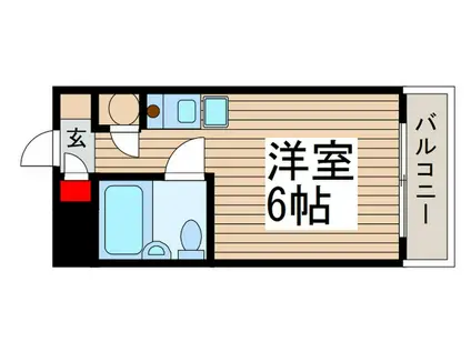 ポルタ・ビアンカ(ワンルーム/1階)の間取り写真