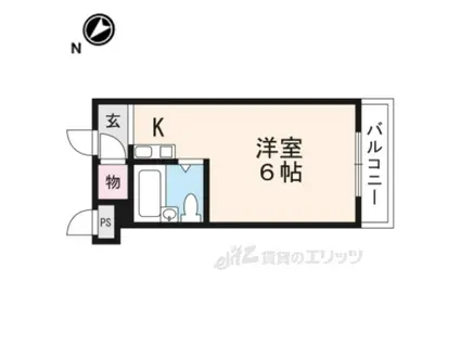 プリミエ箕林(ワンルーム/3階)の間取り写真