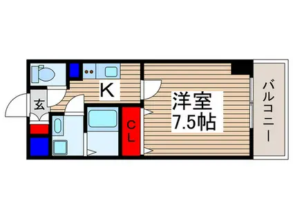 LIBR GRANT 大宮(1K/10階)の間取り写真