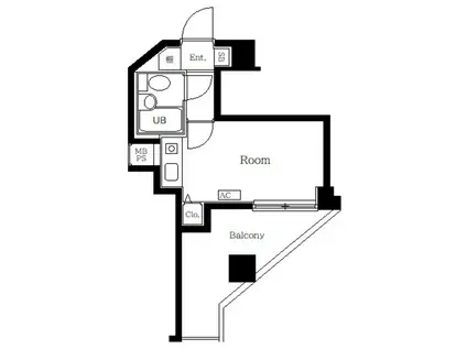 クリオ大口壱番館(ワンルーム/3階)の間取り写真