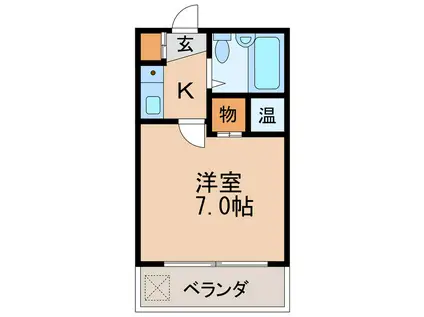 SLX葵(1K/6階)の間取り写真