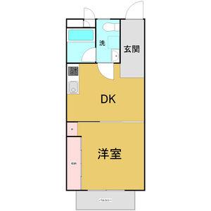 RENOBASE本山(1DK/2階)の間取り写真