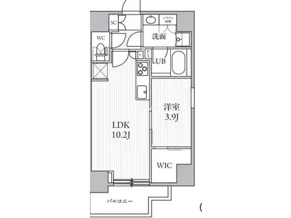 シーズンフラッツ滝野川(1LDK/5階)の間取り写真