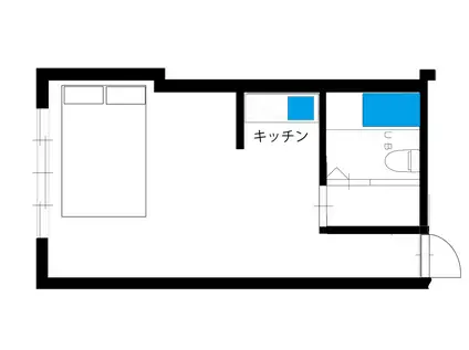 安田ビル(ワンルーム/3階)の間取り写真