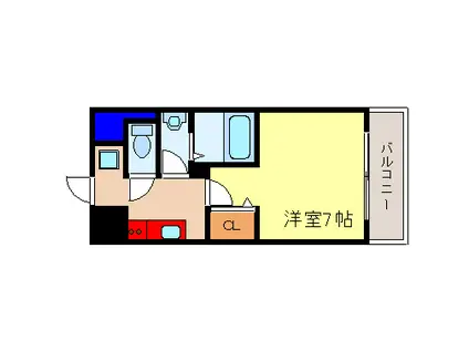 新大阪南グランドマンション(1K/3階)の間取り写真