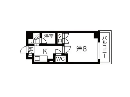 シティライフ池下北(1K/3階)の間取り写真