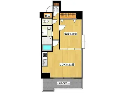 ケイズ泉(1LDK/5階)の間取り写真