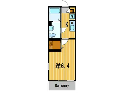 リブリクローリス(1K/3階)の間取り写真