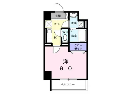 サニーレジデンス吉野II(1K/5階)の間取り写真