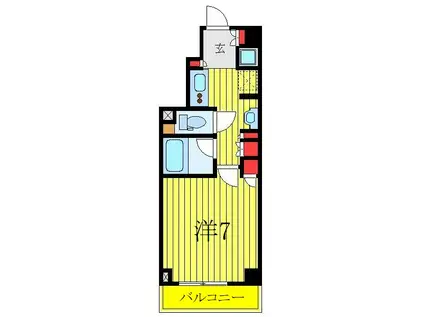 ルーブル中板橋(1K/5階)の間取り写真